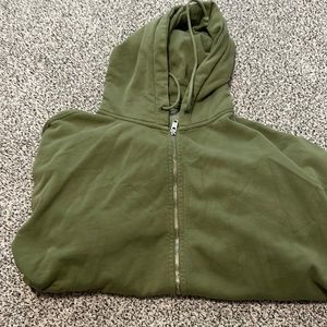 Green hoodie